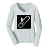 Ladies Long Sleeve Fan Favorite V Neck Tee Thumbnail