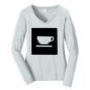 Ladies Long Sleeve Fan Favorite V Neck Tee Thumbnail