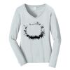 Ladies Long Sleeve Fan Favorite V Neck Tee Thumbnail