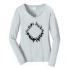 Ladies Long Sleeve Fan Favorite V Neck Tee Thumbnail