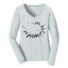 Ladies Long Sleeve Fan Favorite V Neck Tee Thumbnail