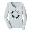 Ladies Long Sleeve Fan Favorite V Neck Tee Thumbnail