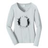 Ladies Long Sleeve Fan Favorite V Neck Tee Thumbnail