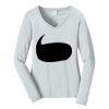 Ladies Long Sleeve Fan Favorite V Neck Tee Thumbnail