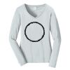 Ladies Long Sleeve Fan Favorite V Neck Tee Thumbnail