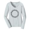 Ladies Long Sleeve Fan Favorite V Neck Tee Thumbnail