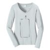 Ladies Long Sleeve Fan Favorite V Neck Tee Thumbnail