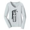 Ladies Long Sleeve Fan Favorite V Neck Tee Thumbnail