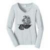 Ladies Long Sleeve Fan Favorite V Neck Tee Thumbnail