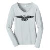 Ladies Long Sleeve Fan Favorite V Neck Tee Thumbnail