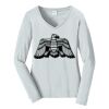 Ladies Long Sleeve Fan Favorite V Neck Tee Thumbnail