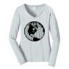 Ladies Long Sleeve Fan Favorite V Neck Tee Thumbnail