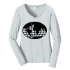 Ladies Long Sleeve Fan Favorite V Neck Tee Thumbnail