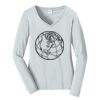 Ladies Long Sleeve Fan Favorite V Neck Tee Thumbnail