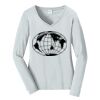 Ladies Long Sleeve Fan Favorite V Neck Tee Thumbnail