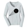 Ladies Long Sleeve Fan Favorite V Neck Tee Thumbnail