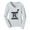 Ladies Long Sleeve Fan Favorite V Neck Tee Thumbnail