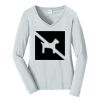 Ladies Long Sleeve Fan Favorite V Neck Tee Thumbnail