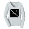 Ladies Long Sleeve Fan Favorite V Neck Tee Thumbnail