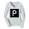 Ladies Long Sleeve Fan Favorite V Neck Tee Thumbnail