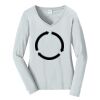 Ladies Long Sleeve Fan Favorite V Neck Tee Thumbnail