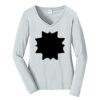 Ladies Long Sleeve Fan Favorite V Neck Tee Thumbnail