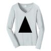 Ladies Long Sleeve Fan Favorite V Neck Tee Thumbnail