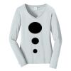 Ladies Long Sleeve Fan Favorite V Neck Tee Thumbnail