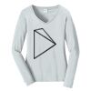 Ladies Long Sleeve Fan Favorite V Neck Tee Thumbnail