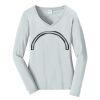 Ladies Long Sleeve Fan Favorite V Neck Tee Thumbnail