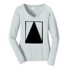 Ladies Long Sleeve Fan Favorite V Neck Tee Thumbnail