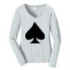 Ladies Long Sleeve Fan Favorite V Neck Tee Thumbnail