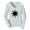 Ladies Long Sleeve Fan Favorite V Neck Tee Thumbnail