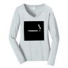 Ladies Long Sleeve Fan Favorite V Neck Tee Thumbnail