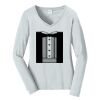 Ladies Long Sleeve Fan Favorite V Neck Tee Thumbnail