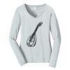 Ladies Long Sleeve Fan Favorite V Neck Tee Thumbnail