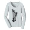 Ladies Long Sleeve Fan Favorite V Neck Tee Thumbnail