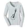 Ladies Long Sleeve Fan Favorite V Neck Tee Thumbnail