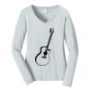 Ladies Long Sleeve Fan Favorite V Neck Tee Thumbnail