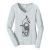 Ladies Long Sleeve Fan Favorite V Neck Tee Thumbnail