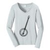 Ladies Long Sleeve Fan Favorite V Neck Tee Thumbnail