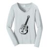 Ladies Long Sleeve Fan Favorite V Neck Tee Thumbnail