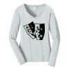 Ladies Long Sleeve Fan Favorite V Neck Tee Thumbnail