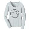 Ladies Long Sleeve Fan Favorite V Neck Tee Thumbnail