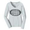 Ladies Long Sleeve Fan Favorite V Neck Tee Thumbnail