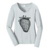 Ladies Long Sleeve Fan Favorite V Neck Tee Thumbnail