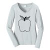 Ladies Long Sleeve Fan Favorite V Neck Tee Thumbnail