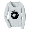 Ladies Long Sleeve Fan Favorite V Neck Tee Thumbnail