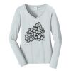 Ladies Long Sleeve Fan Favorite V Neck Tee Thumbnail