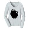 Ladies Long Sleeve Fan Favorite V Neck Tee Thumbnail